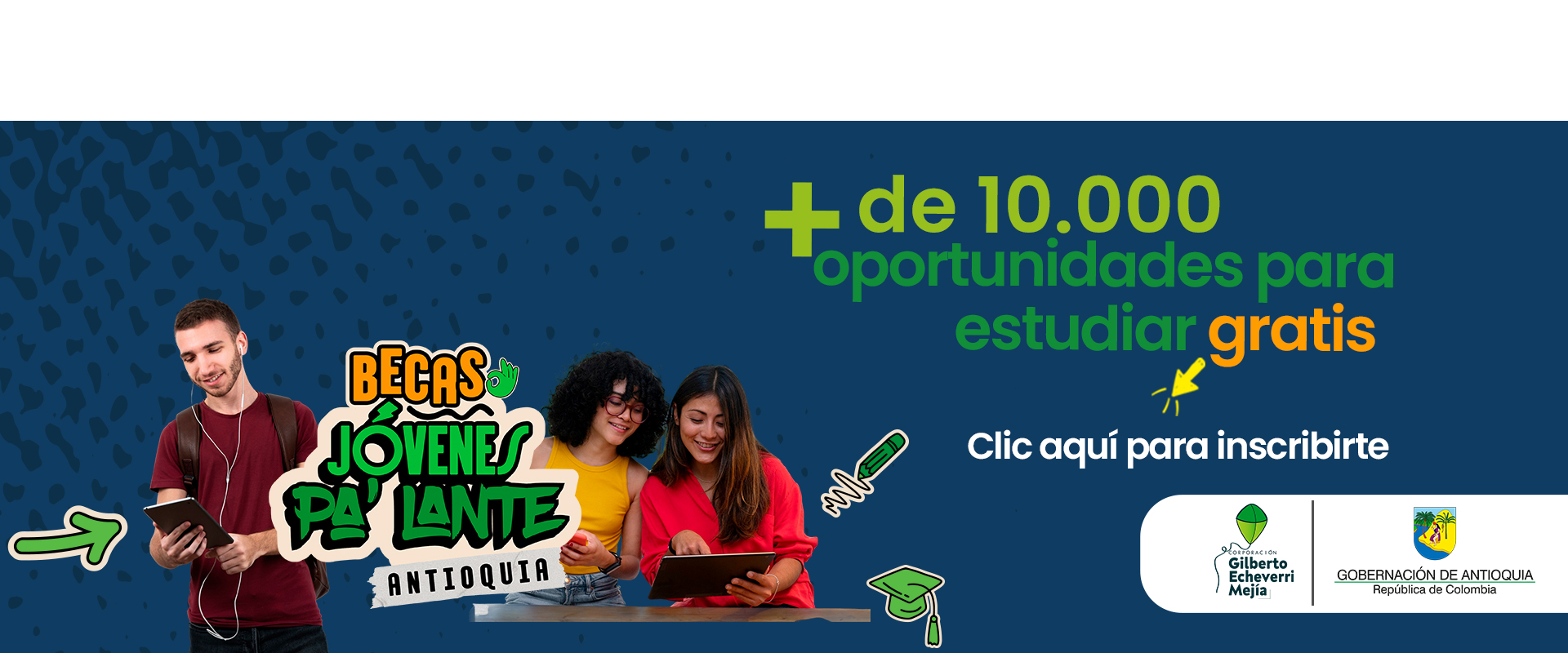 banner becas